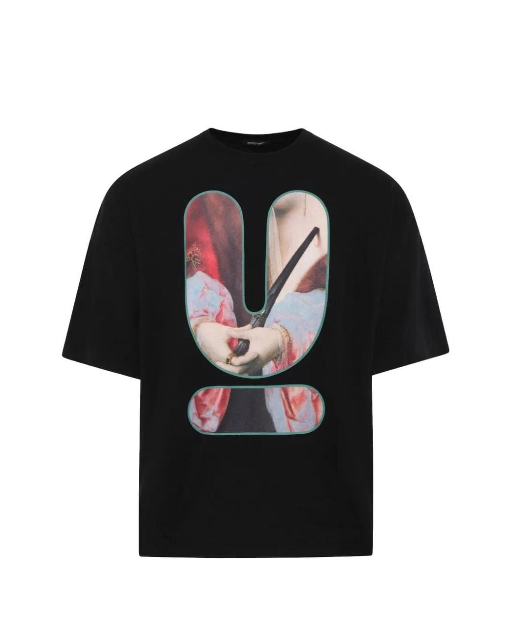 Undercover Black Logo-Print T-Shirt for men