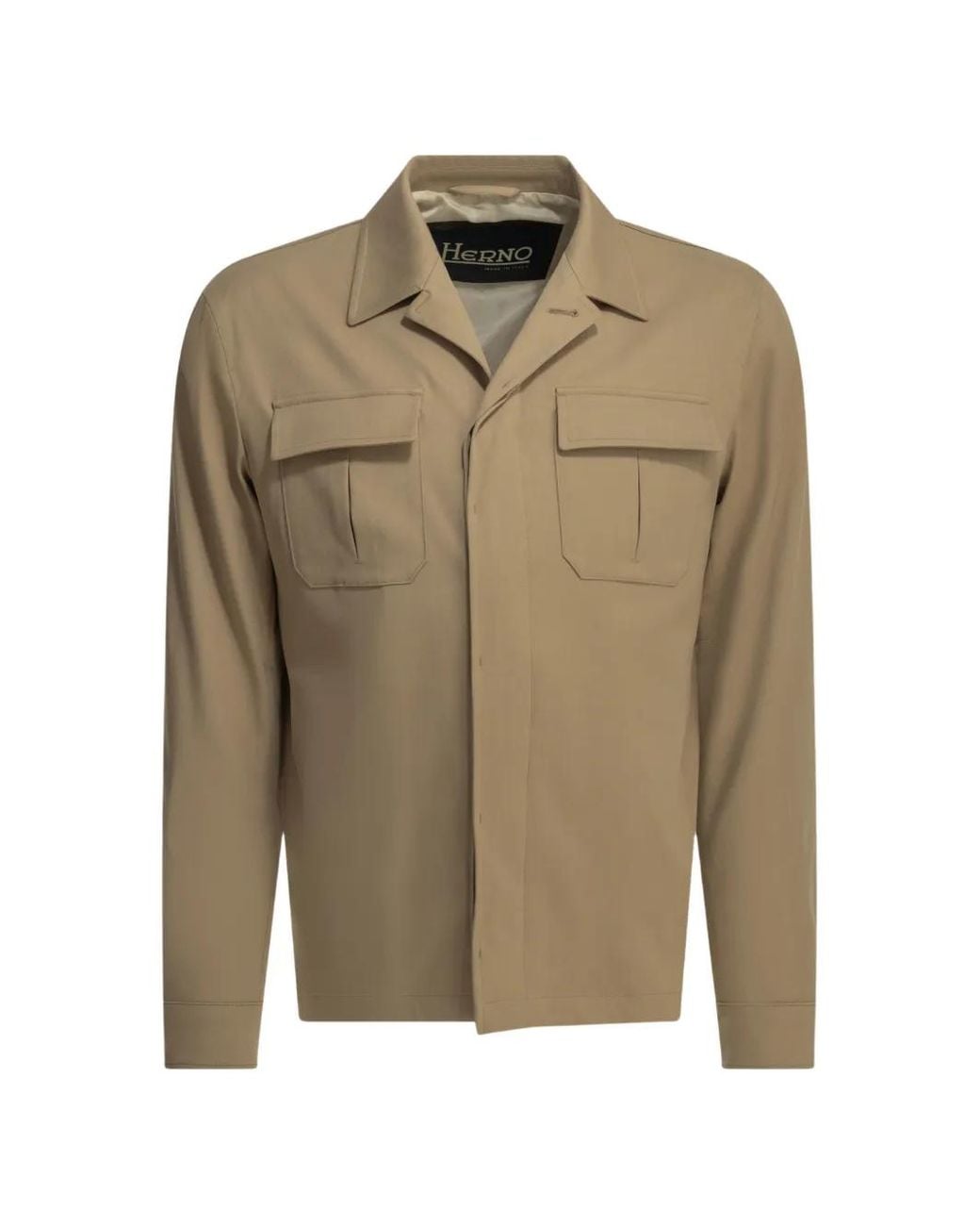 Herno Green Flap-Pocket Jacket for men