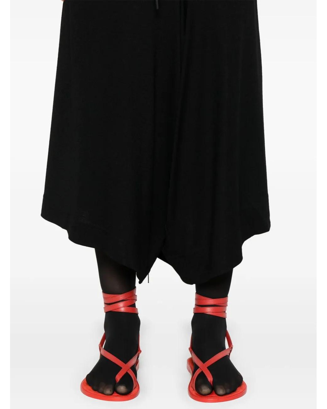 Yohji Yamamoto Black Zip-Detail Shorts