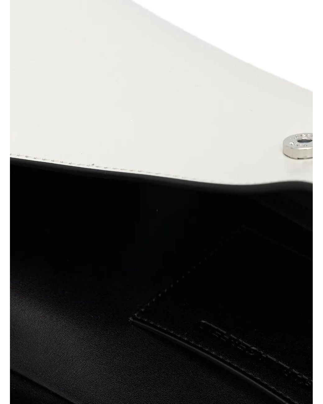 Karl Lagerfeld White K/Autograph Twist Shoulder Bag
