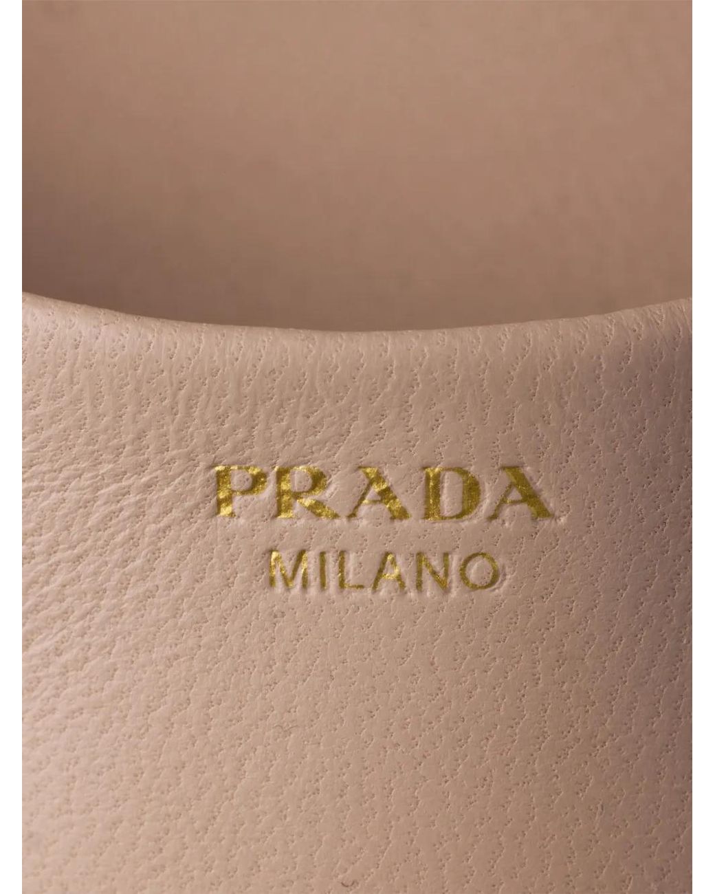 Prada Pink Sandales Plates-Formes En Cuir Nappa