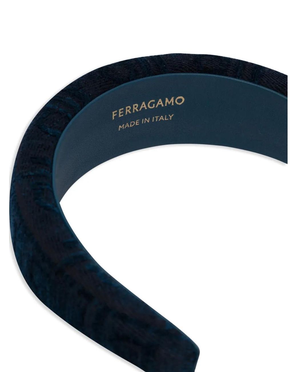 Ferragamo Velvet Headband in Blue | Lyst