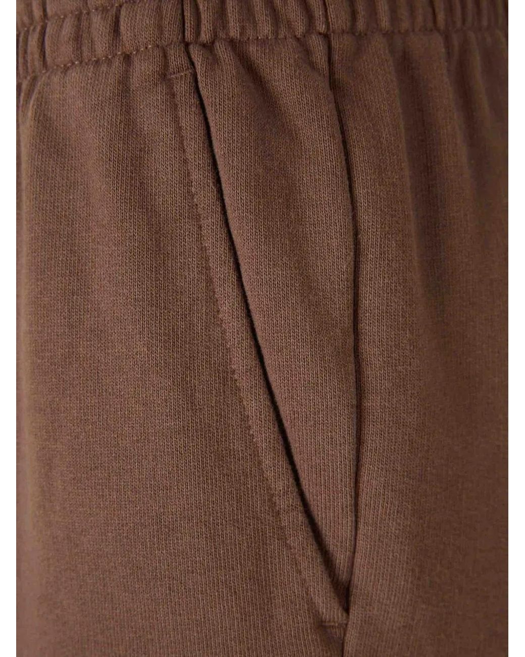 Sporty & Rich Brown Bristol Crest Elasticated-Waist Track Pants