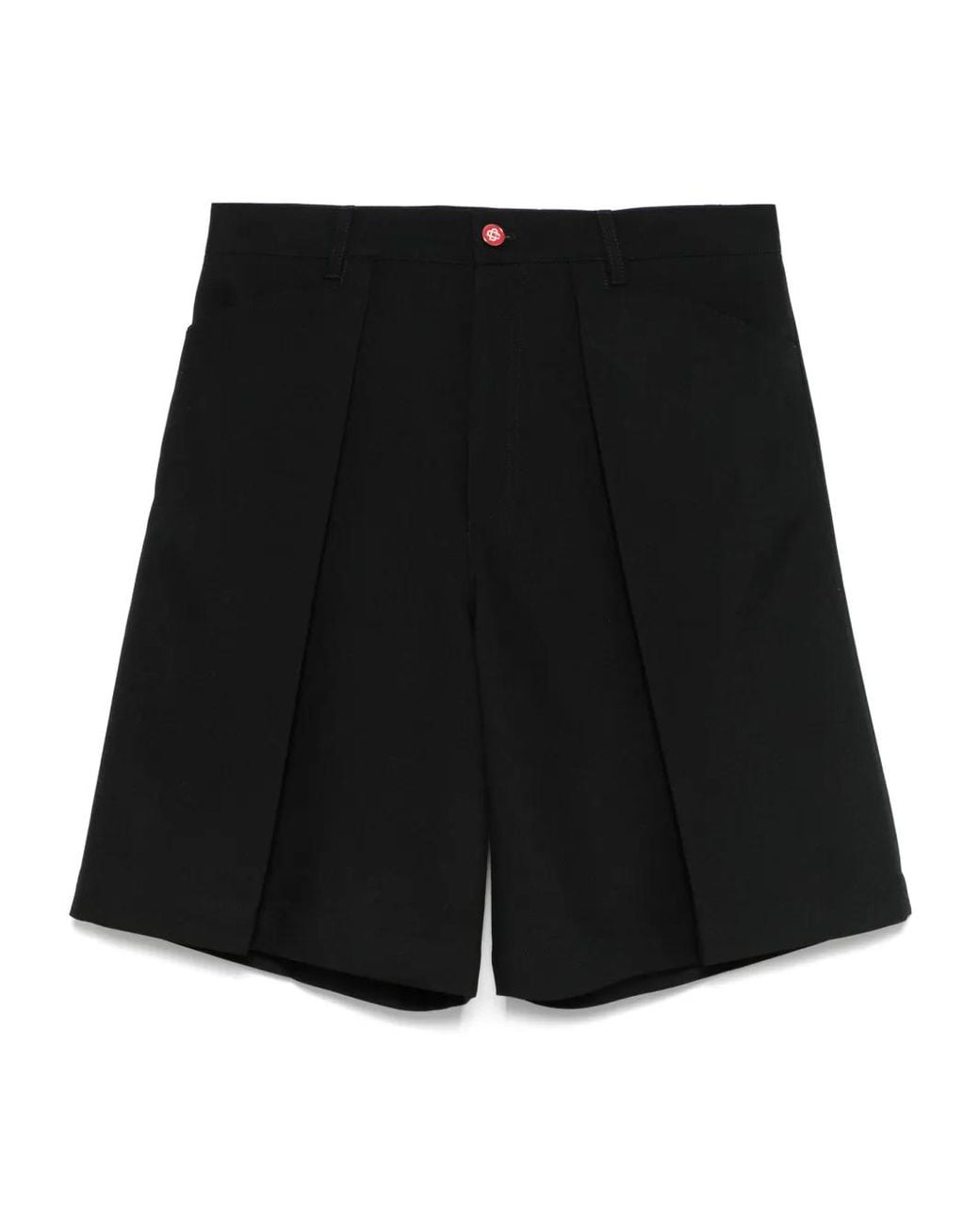 Casablanca Black Chicano Pleated Shorts for men