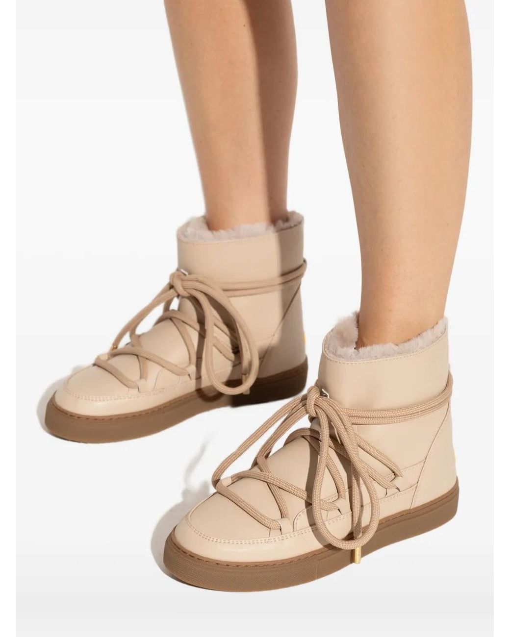 Inuikii Brown Lace-Up Sneakers