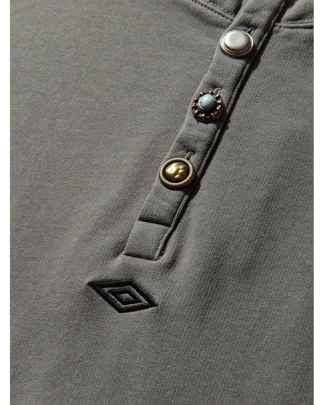 Umbro Gray Explorer Button-Up Hoodie for men