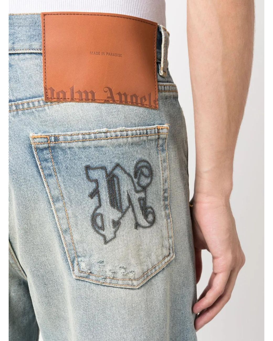 Palm Angels Jeans in het Blue voor heren