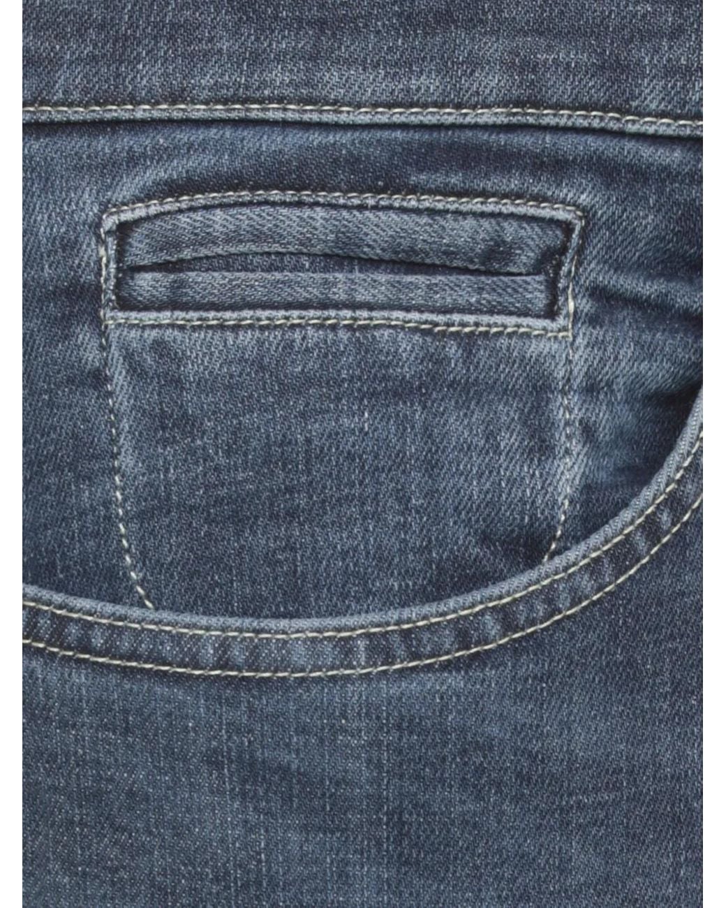 Dondup Blue Cuffed Pocket Jeans for men