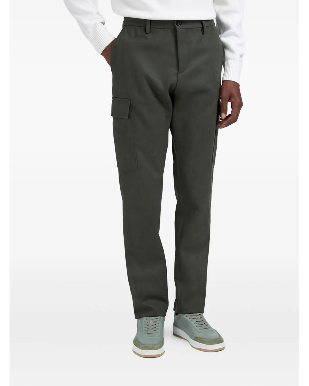 Paul & Shark Gray Wool Cargo Pants for men