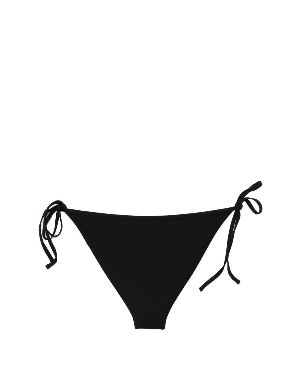 Totême Black Scoop Side-Tie Bikini Bottoms