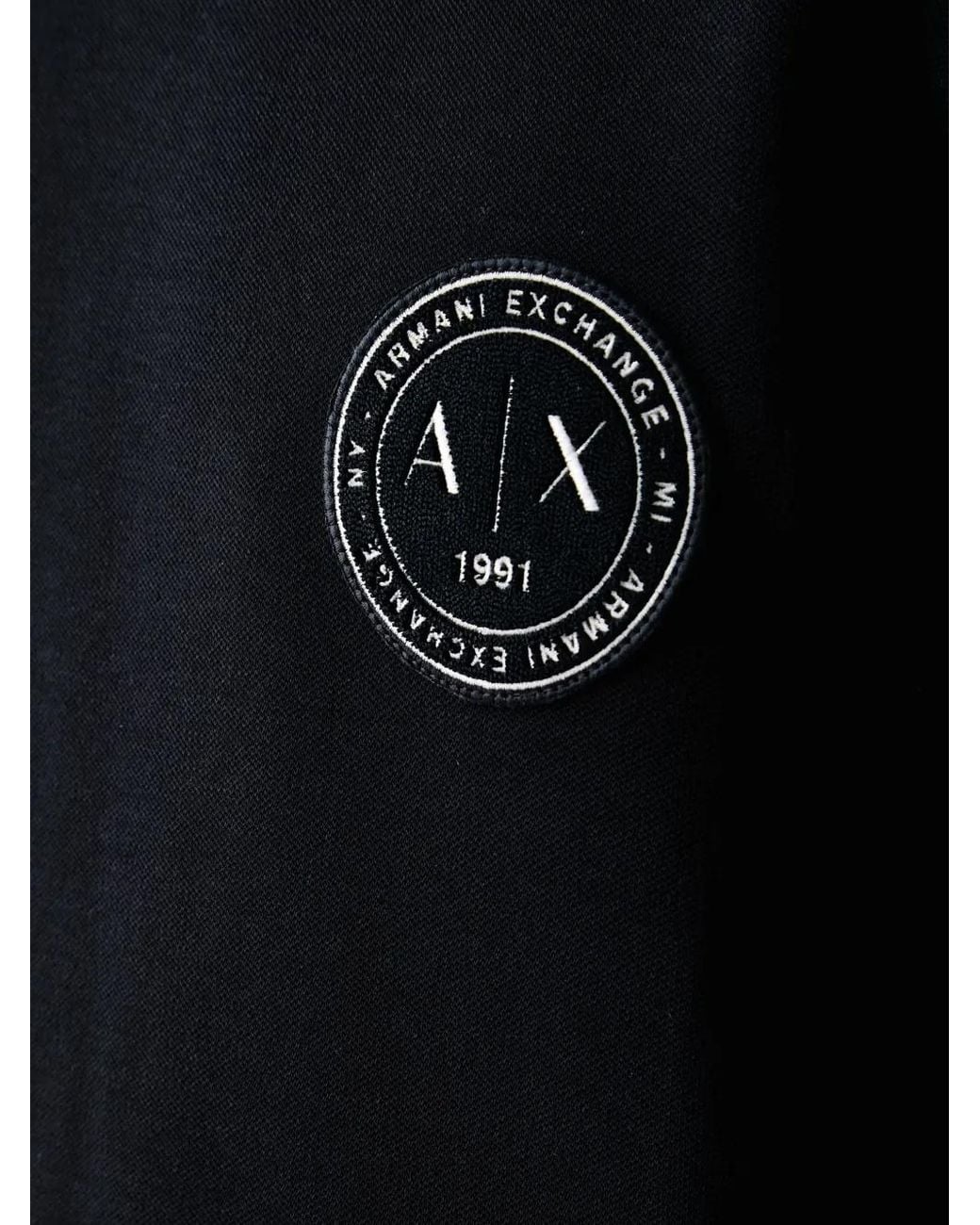 ARMANI EXCHANGE Pullover Mit Logo-Patch in Black für Herren