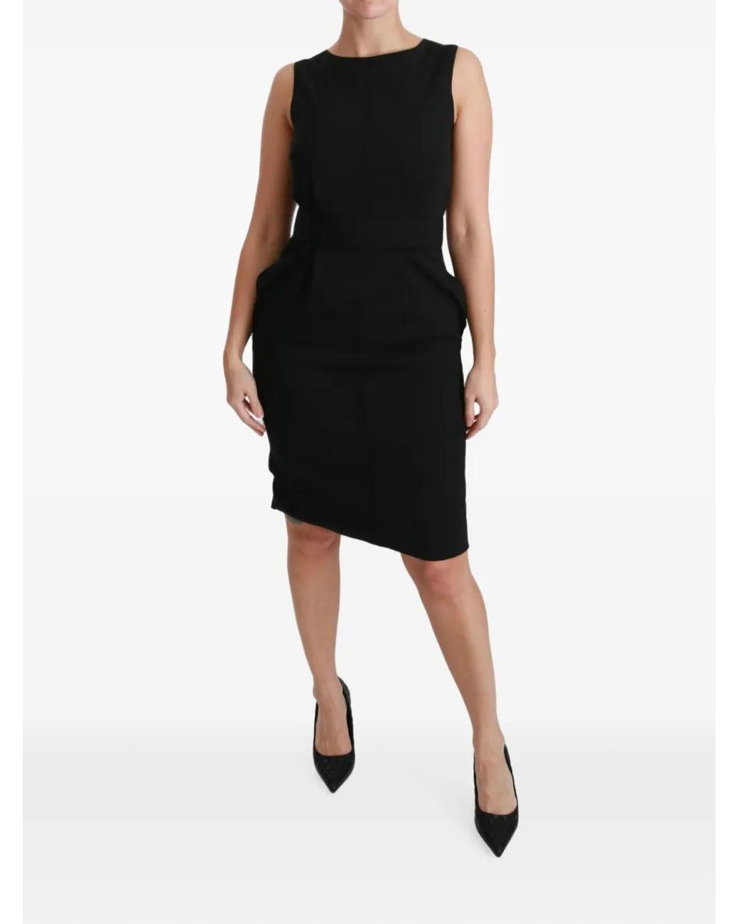 Dolce & Gabbana Black Sleeveless Mini Dress