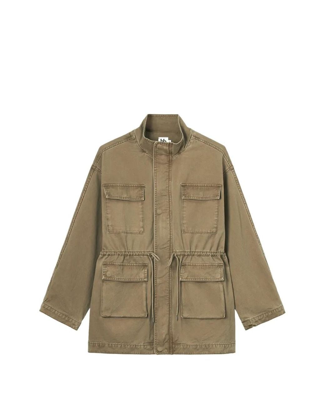 B+ AB Natural Veste À Taille À Lien De Resserrage
