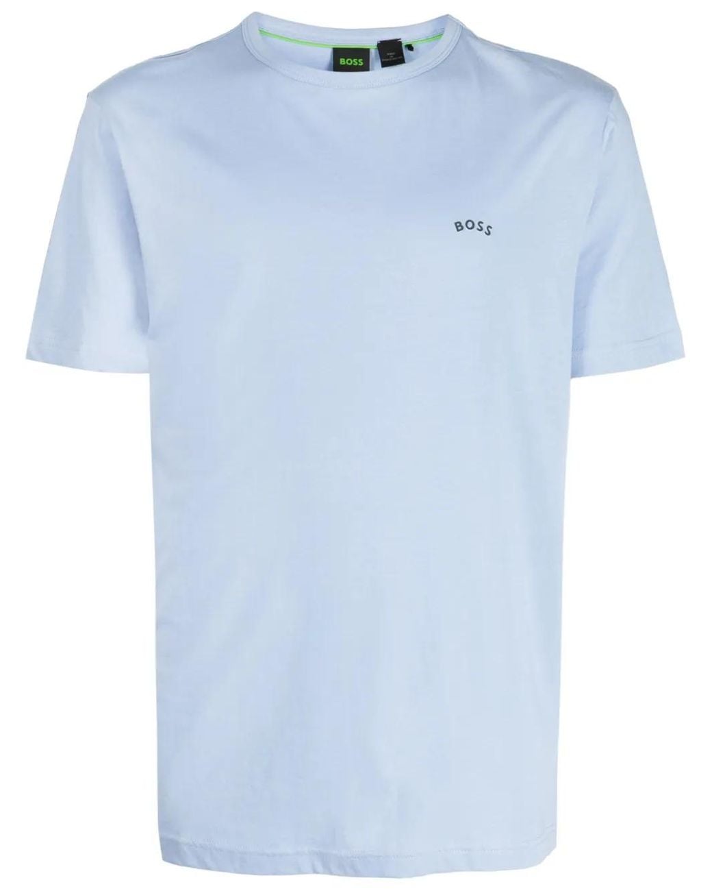 Boss Blue Logo-Appliqué Cotton T-Shirt