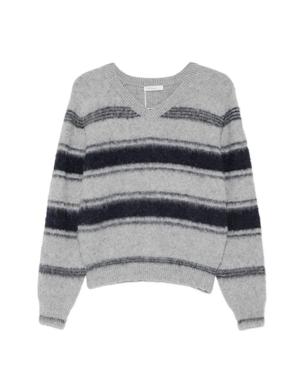 Low Classic Gray Crew-Neck Sweater