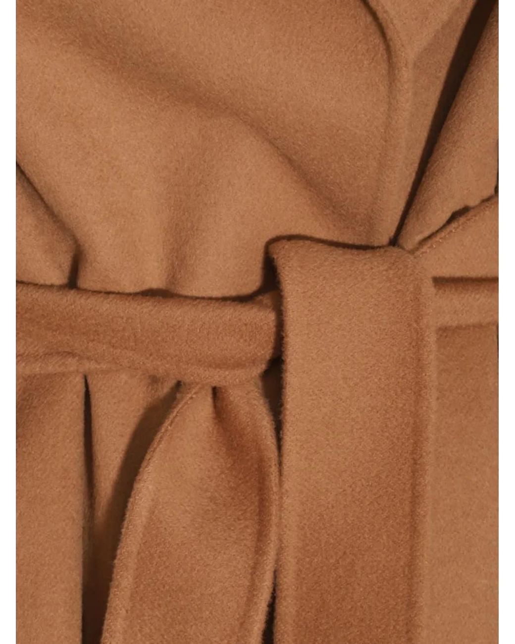 Max Mara Natural Belted Wool Coat