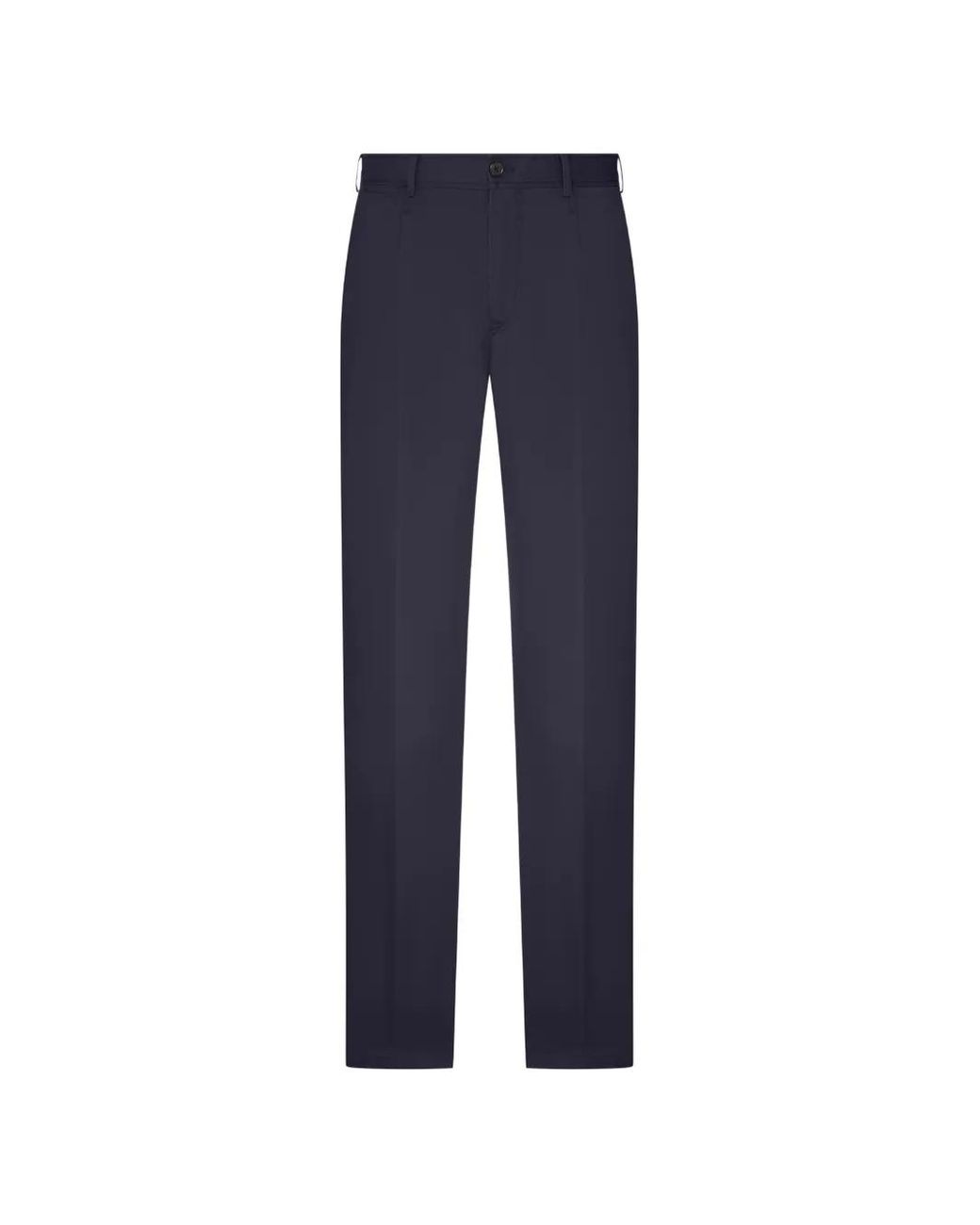 PT Torino Blue Pantalon En Coton À Coupe Droite for men