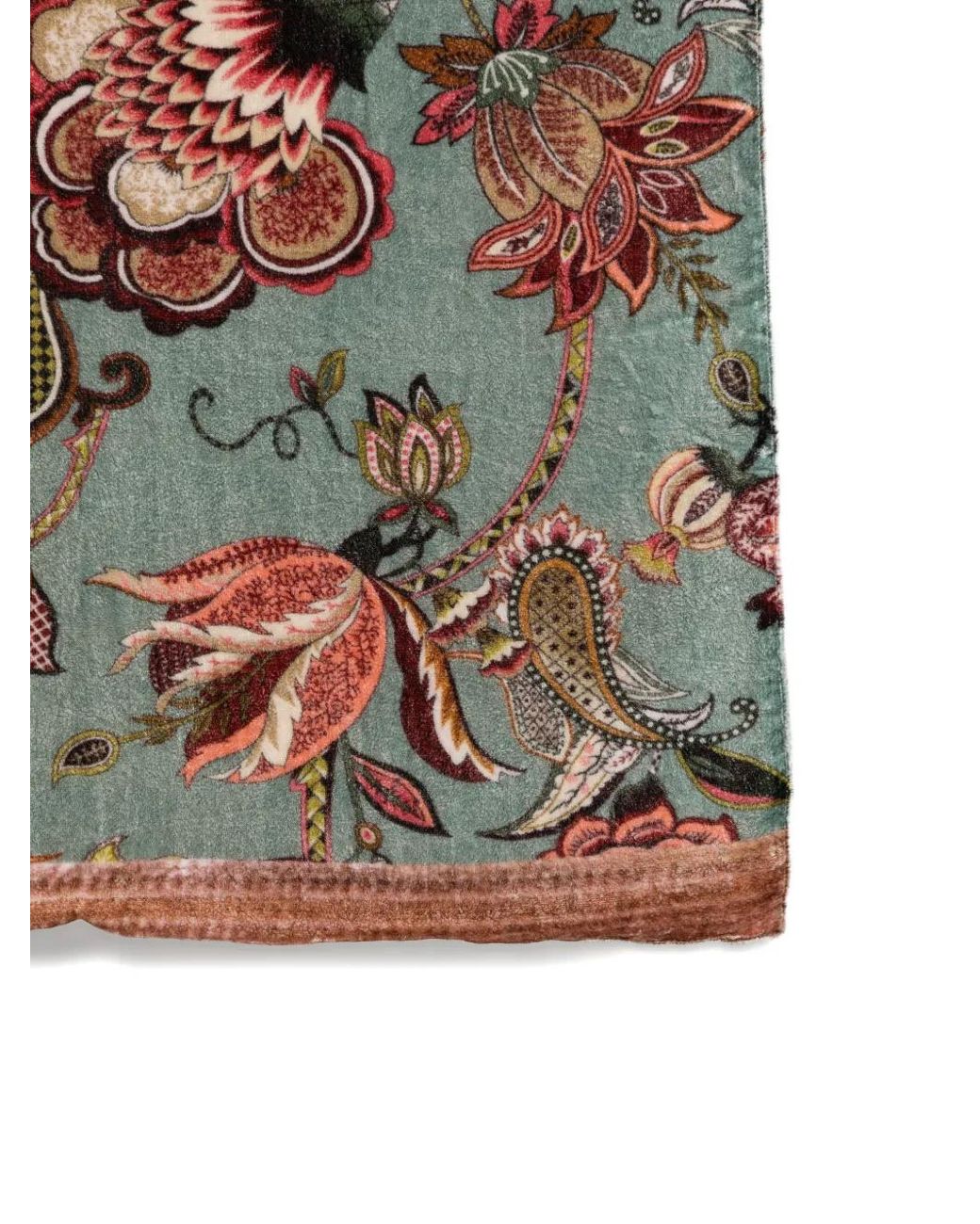 Claudio Cutuli Gray Floral-Pattern Scarf
