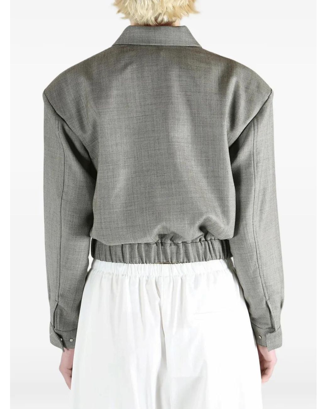Giacca Con Zip di Amomento in Gray