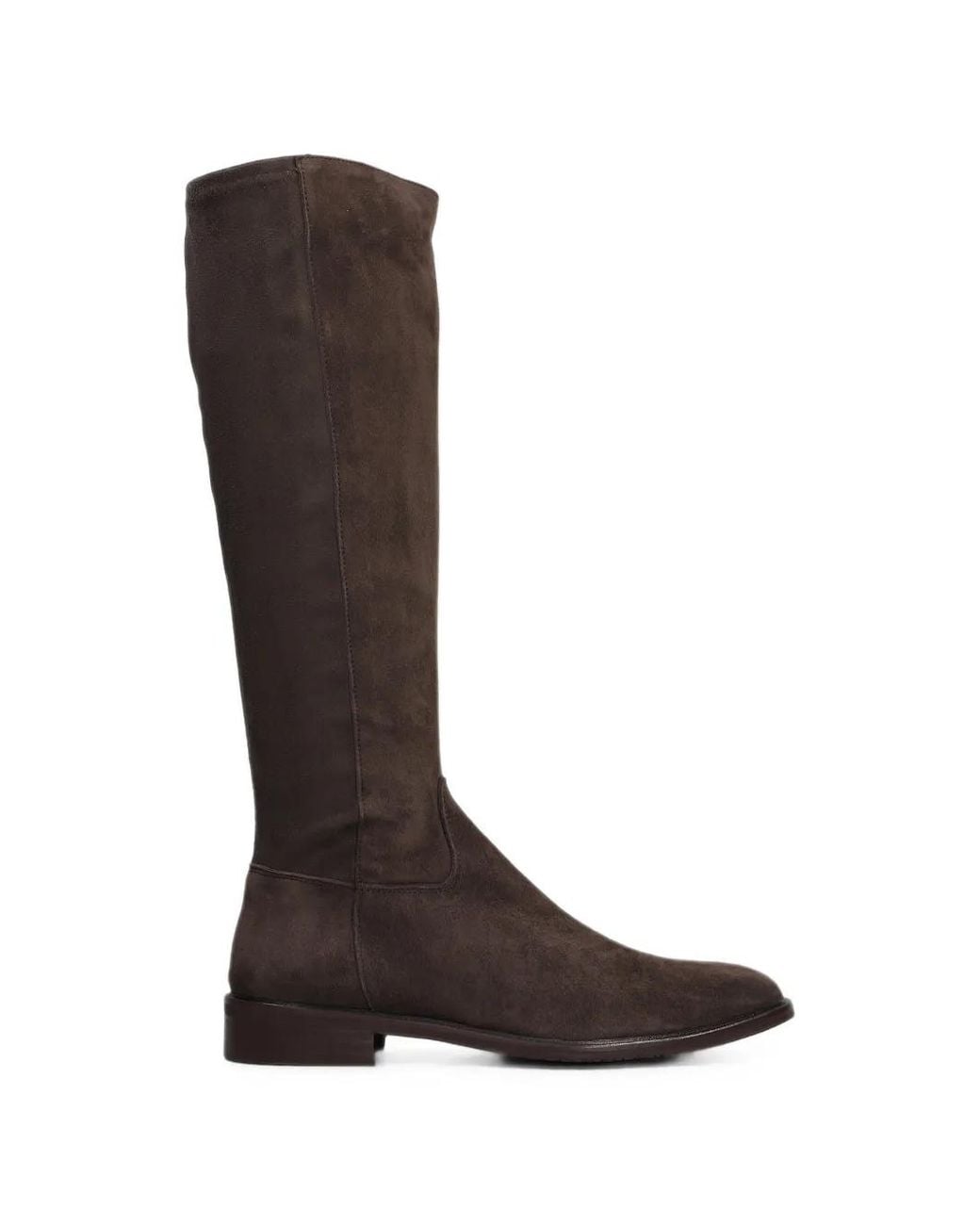 Julie Dee Brown Suede Knee-High Boots