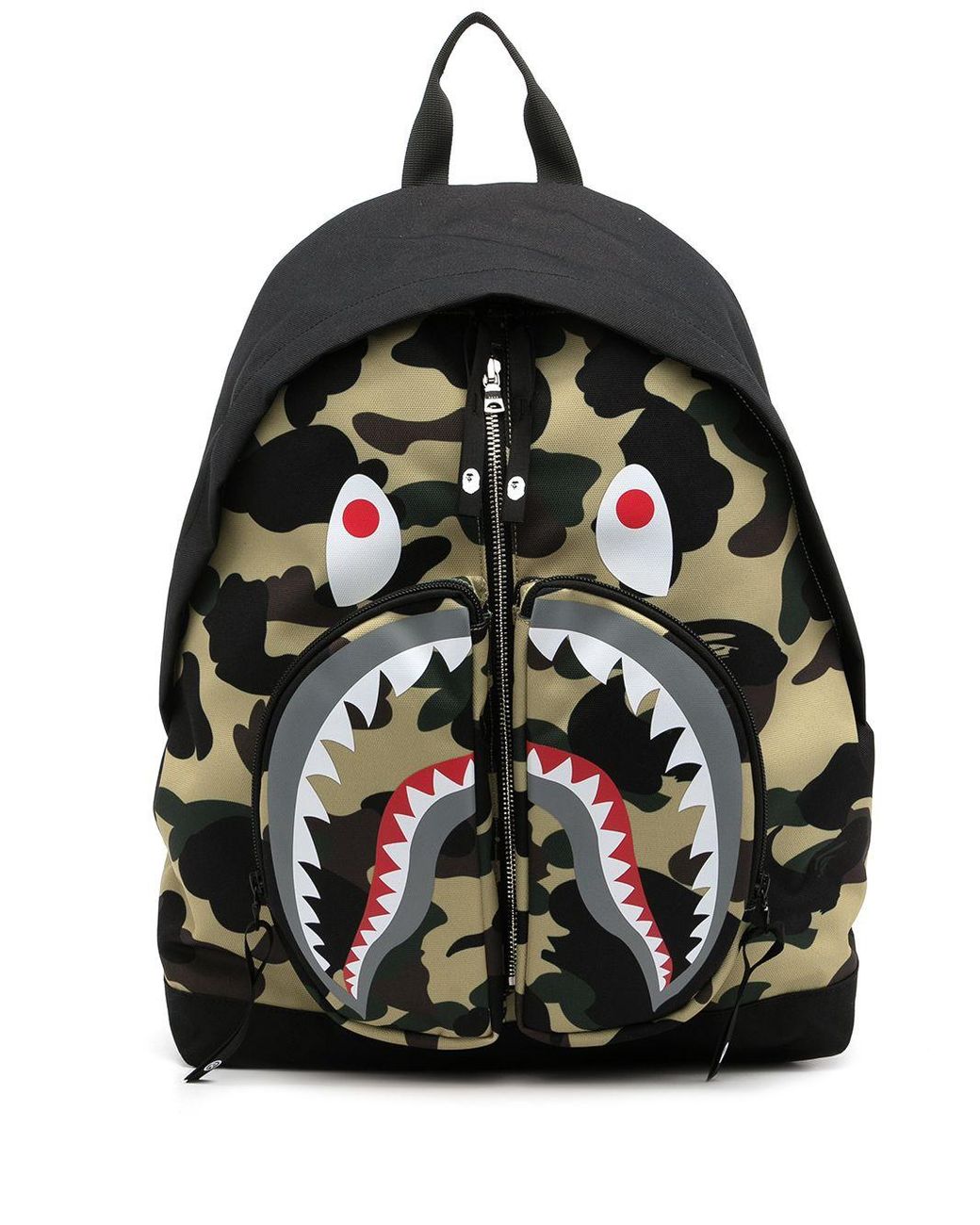 A Bathing Ape Shark Camouflage-print Backpack in Black for Men | Lyst