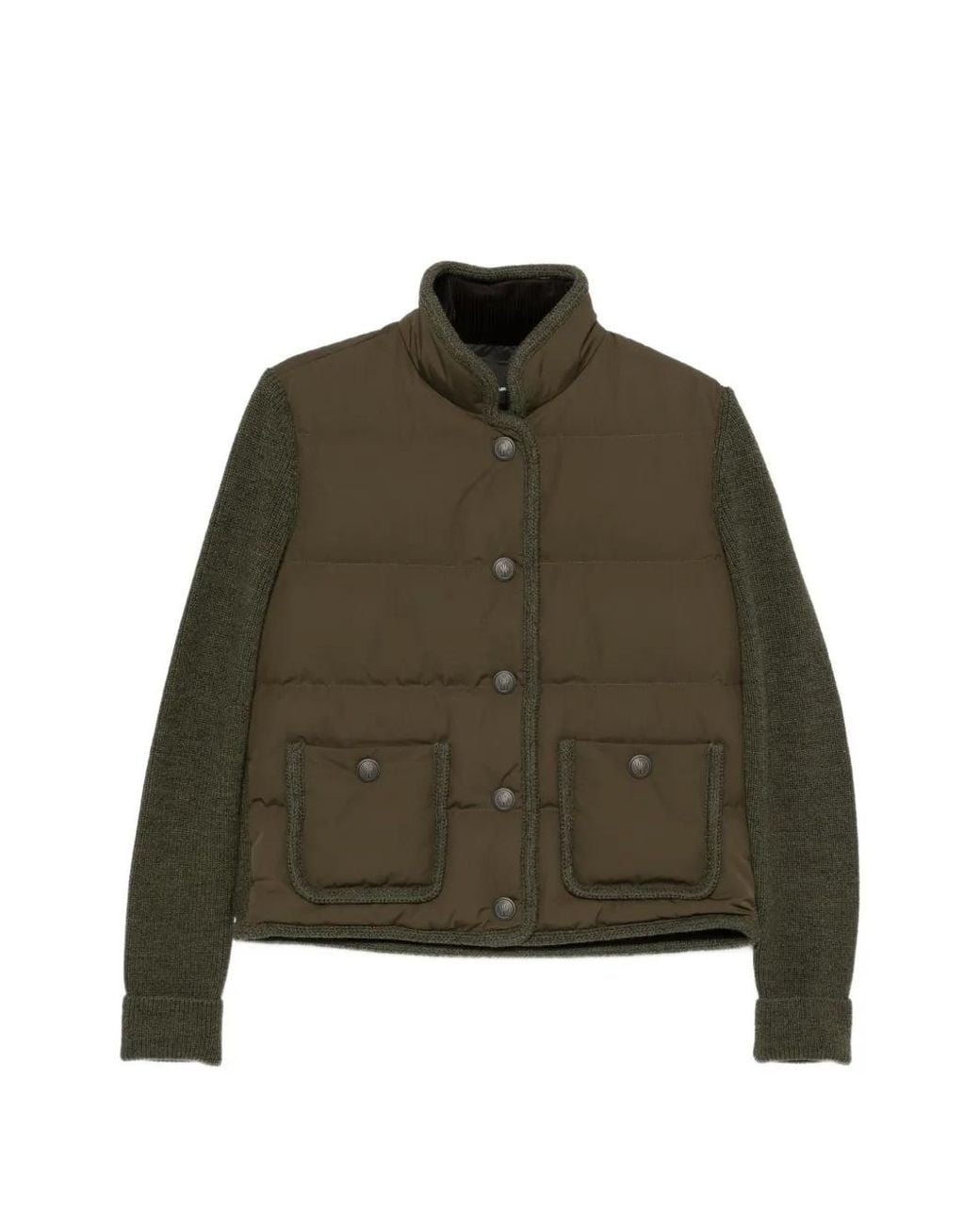 Jersey Con Panel Acolchado Moncler de color Green
