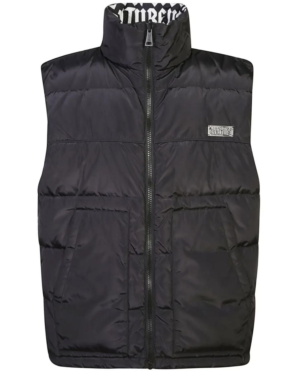 Versace Jeans Couture Black Reversible Gilet for men