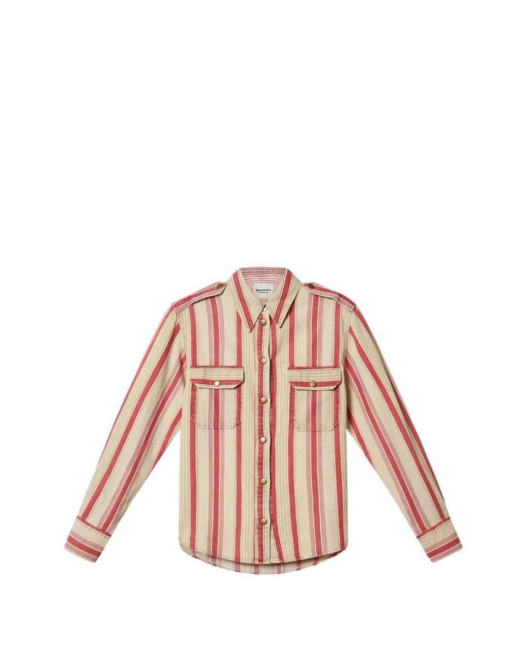 Isabel Marant Pink Gelva Striped Shirt