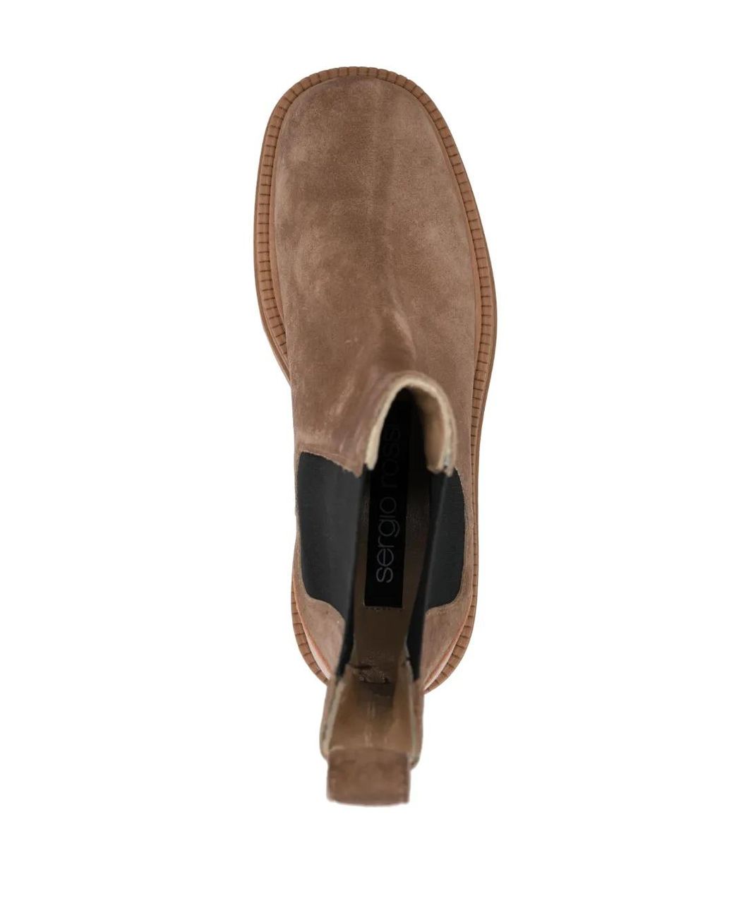Sergio Rossi Brown Stiefeletten Mit Eckiger Kappe