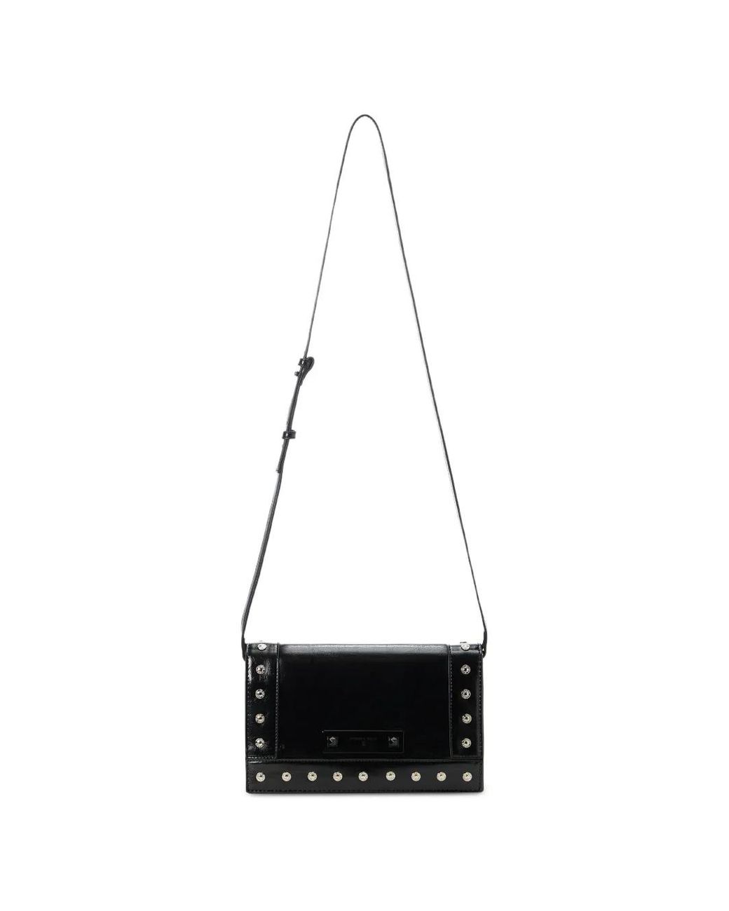 Iceberg White Stud-Embellished Shoulder Bag