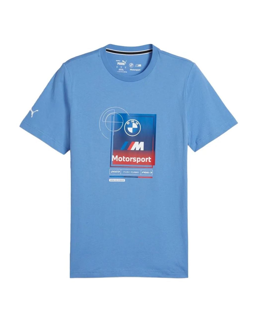 PUMA Blue X Bmw M Motorsports Logo-Print T-Shirt for men