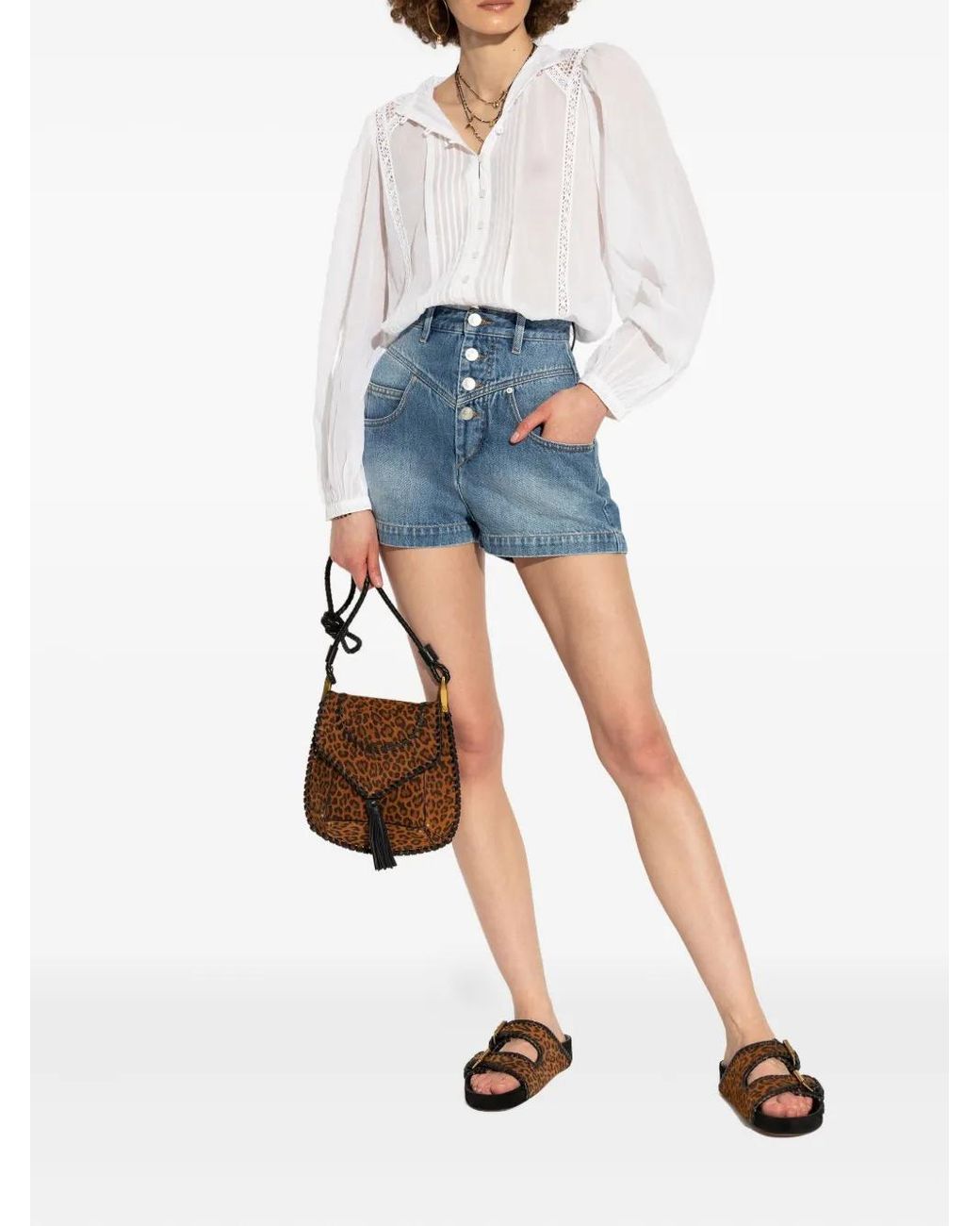 Isabel Marant Brown Sandales Lennyo À Imprimé Léopard