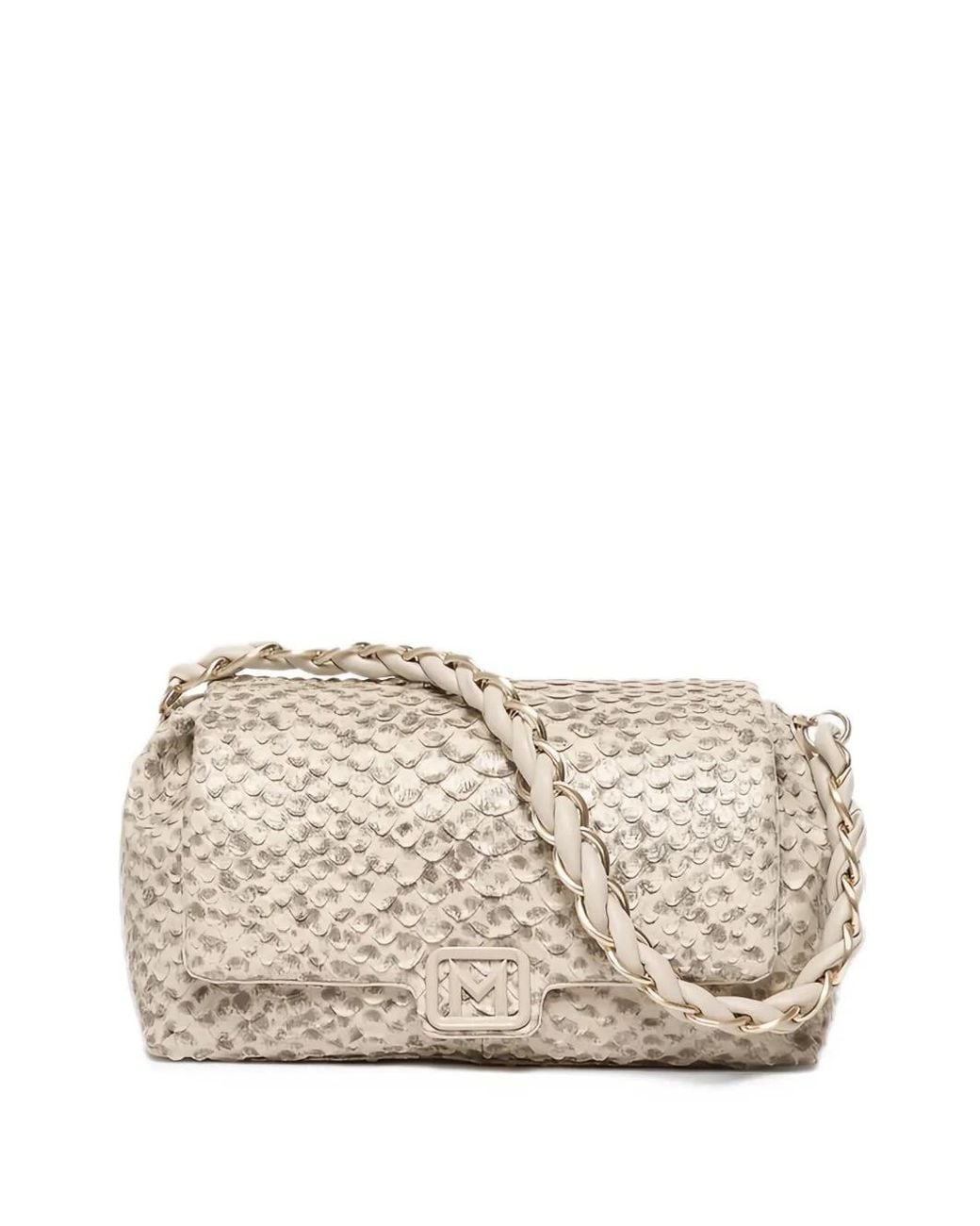 Marella Natural Medium Le Muse Braided-Strap Crossbody Bag