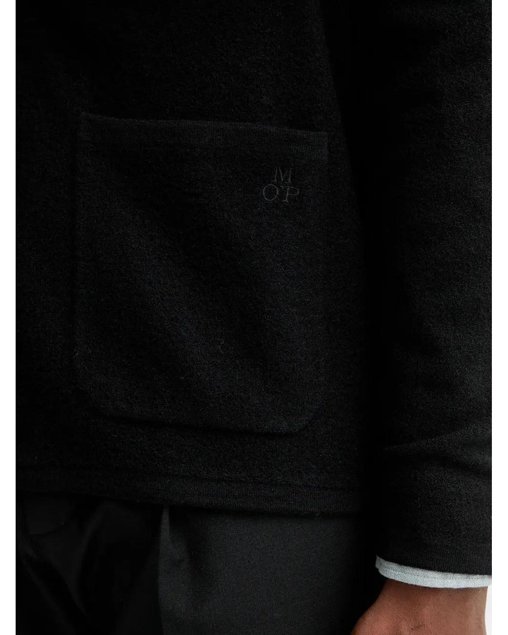 Marc O' Polo Black Notched-Lapels Blazer for men