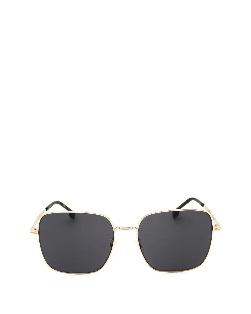 Boss Gray Rectangle-Frame Sunglasses