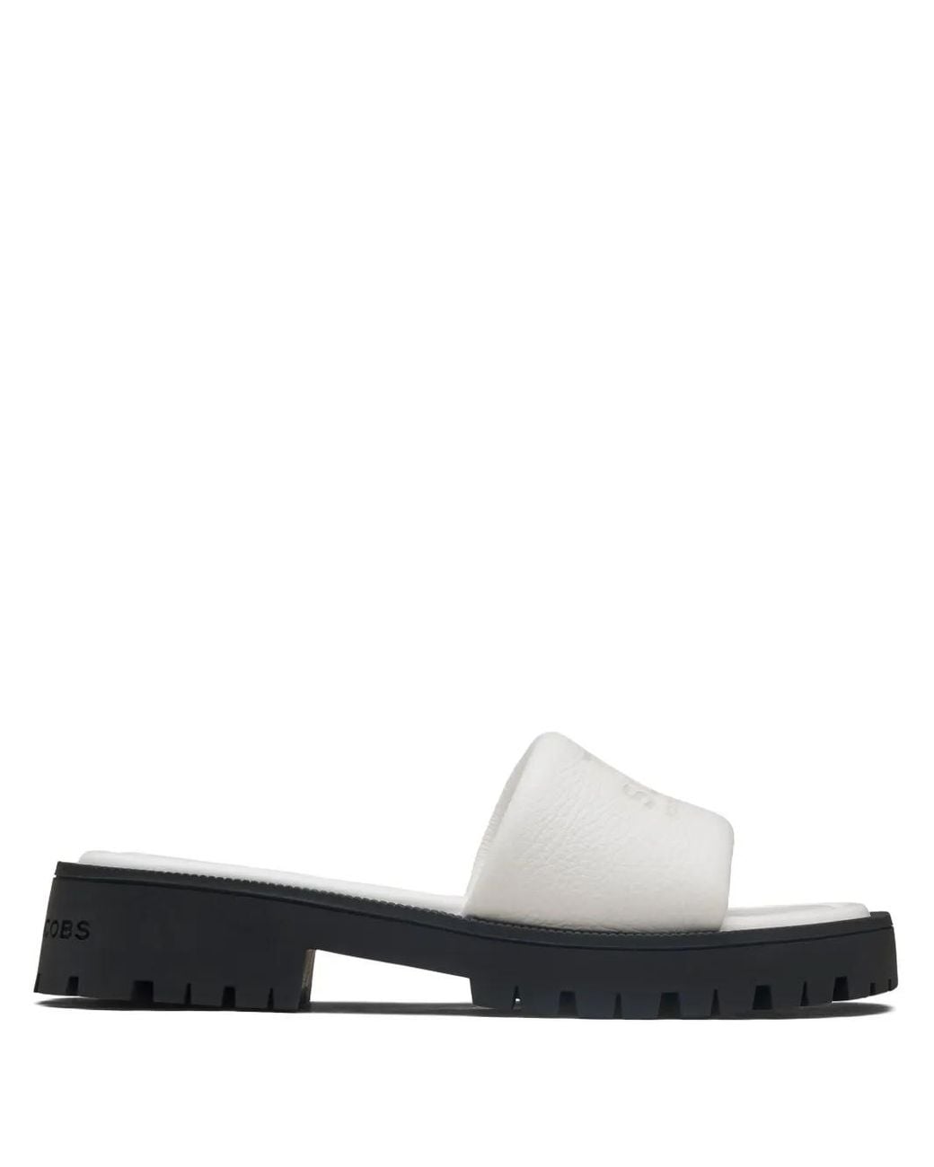 Marc Jacobs White Leather Slides