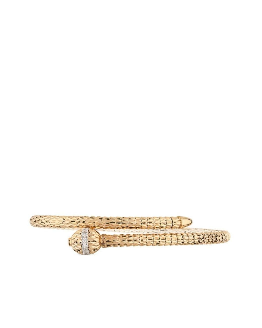 Officina Bernardi 18kt Yellow Gold Ophidia Diamond Bracelet in
