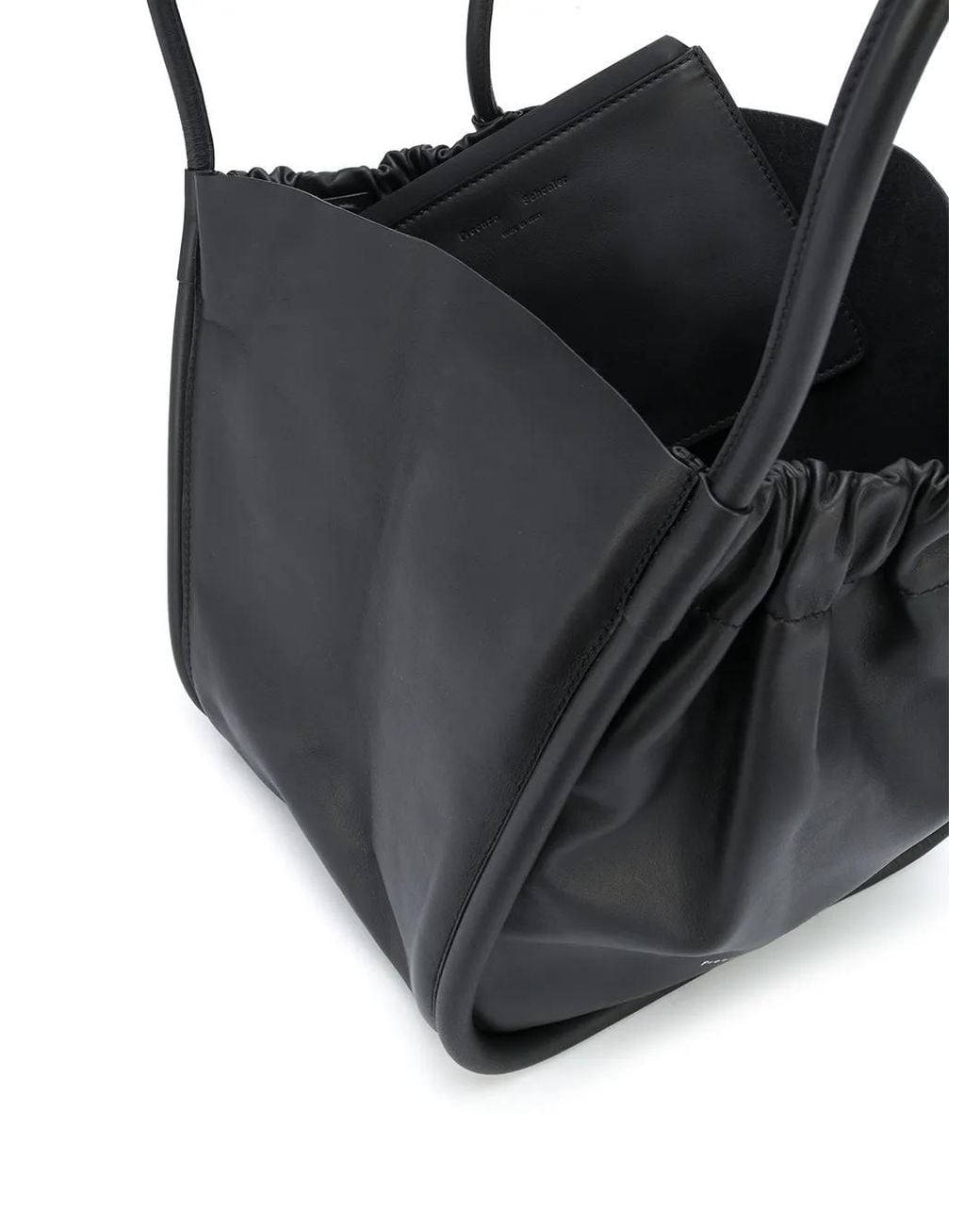 Proenza Schouler Black Ruched L Tote Bag