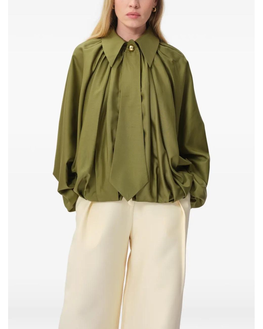 Concepto Green Dawn Tie-Detail Jacket
