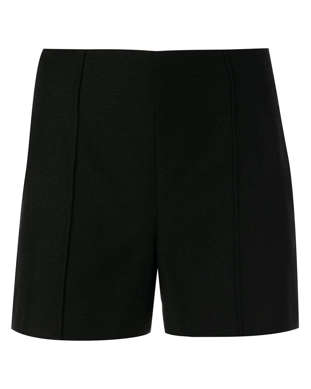 Vince Black Sculptural Panama Shorts