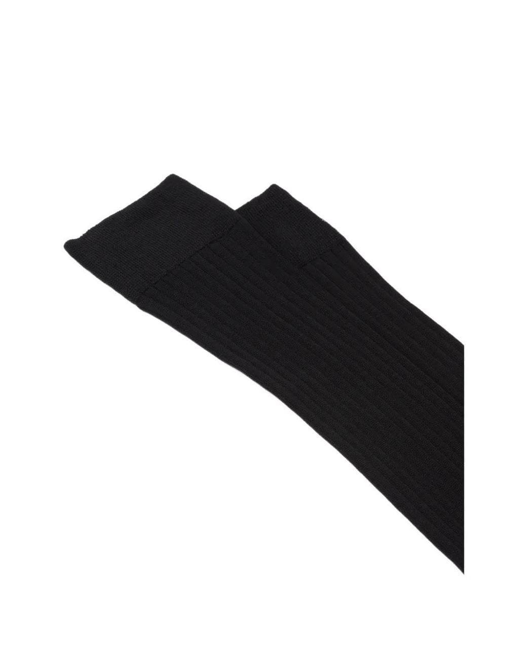 Prada Black Cotton Socks