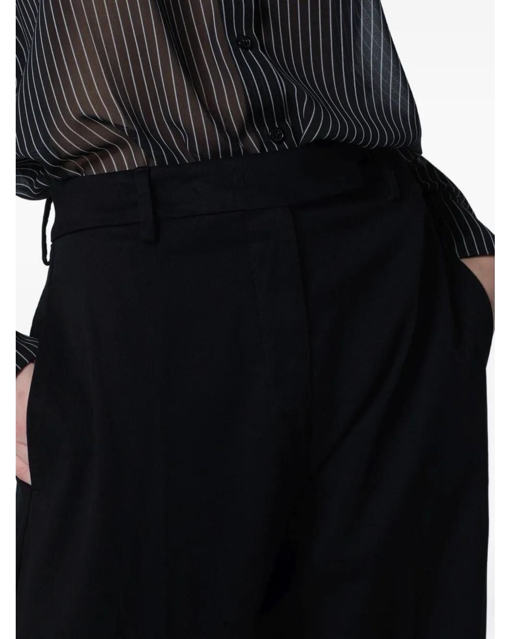 Thelatest Black Wide-Leg Trousers