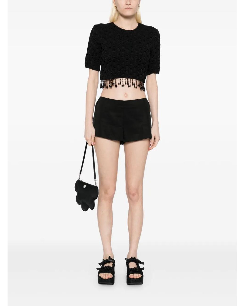 Reformation Black June Shorts