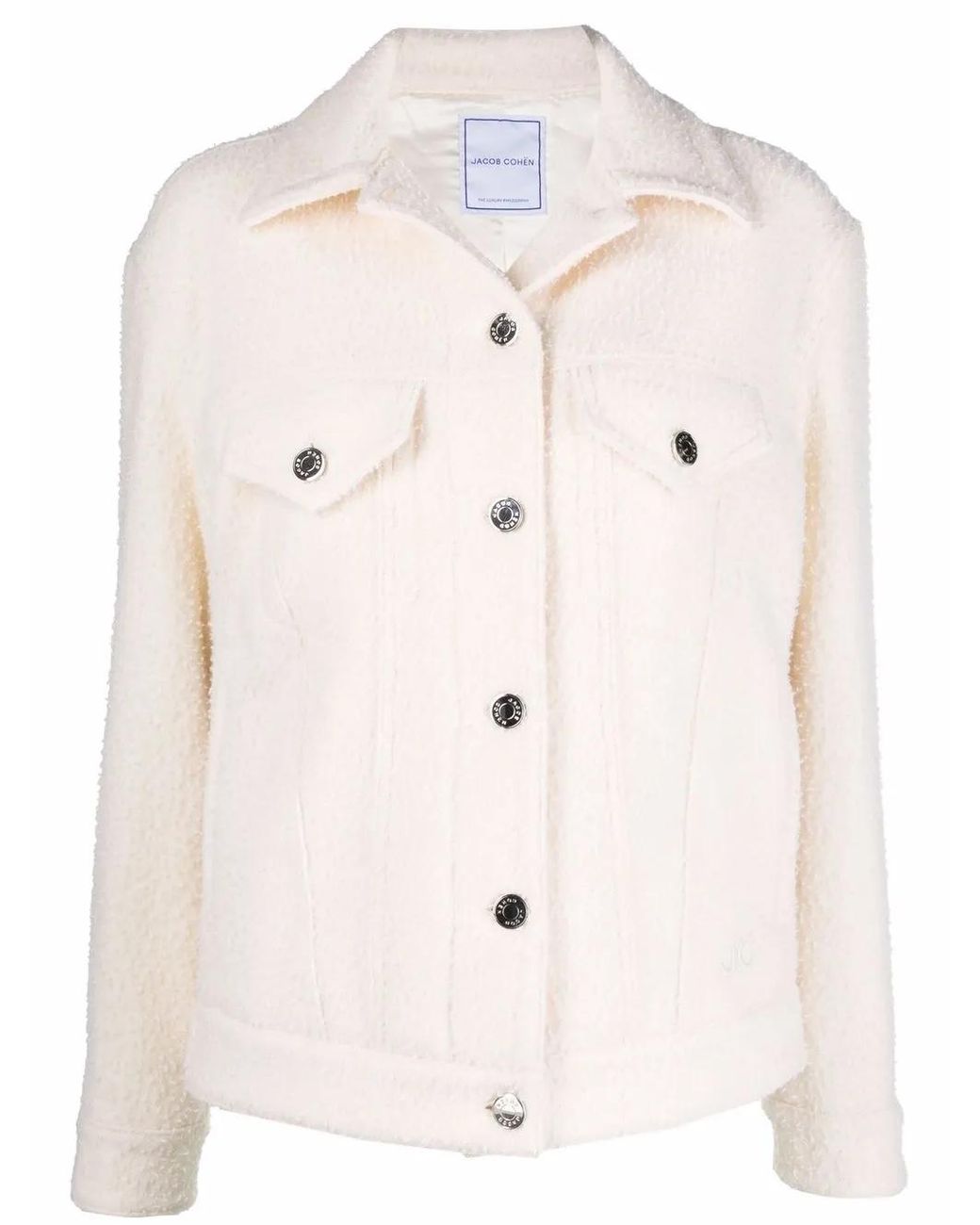Jacob Cohen Natural Textured Wool Jacket