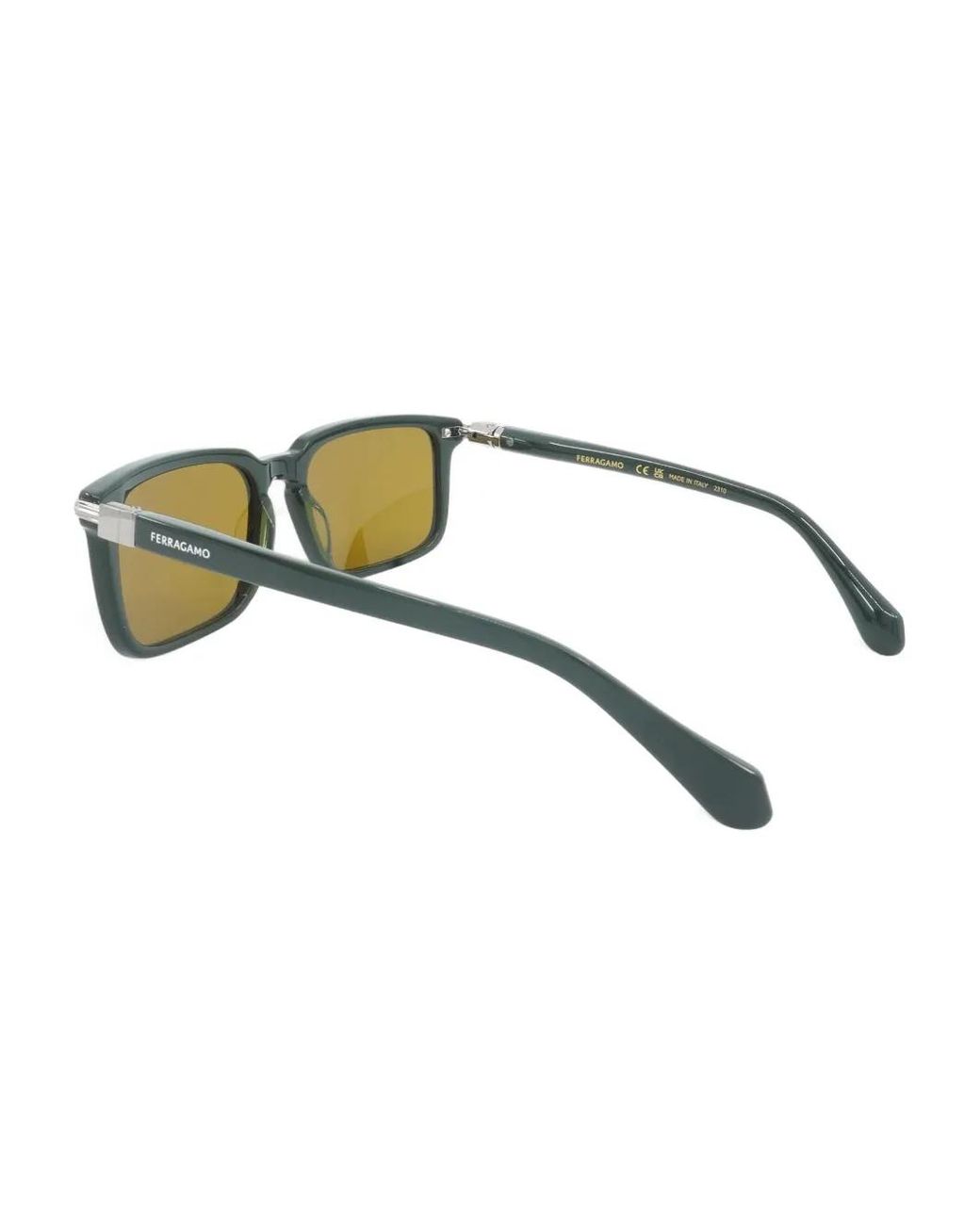 Ferragamo Eyewear Green Rectangle-Frame Sunglasses for men