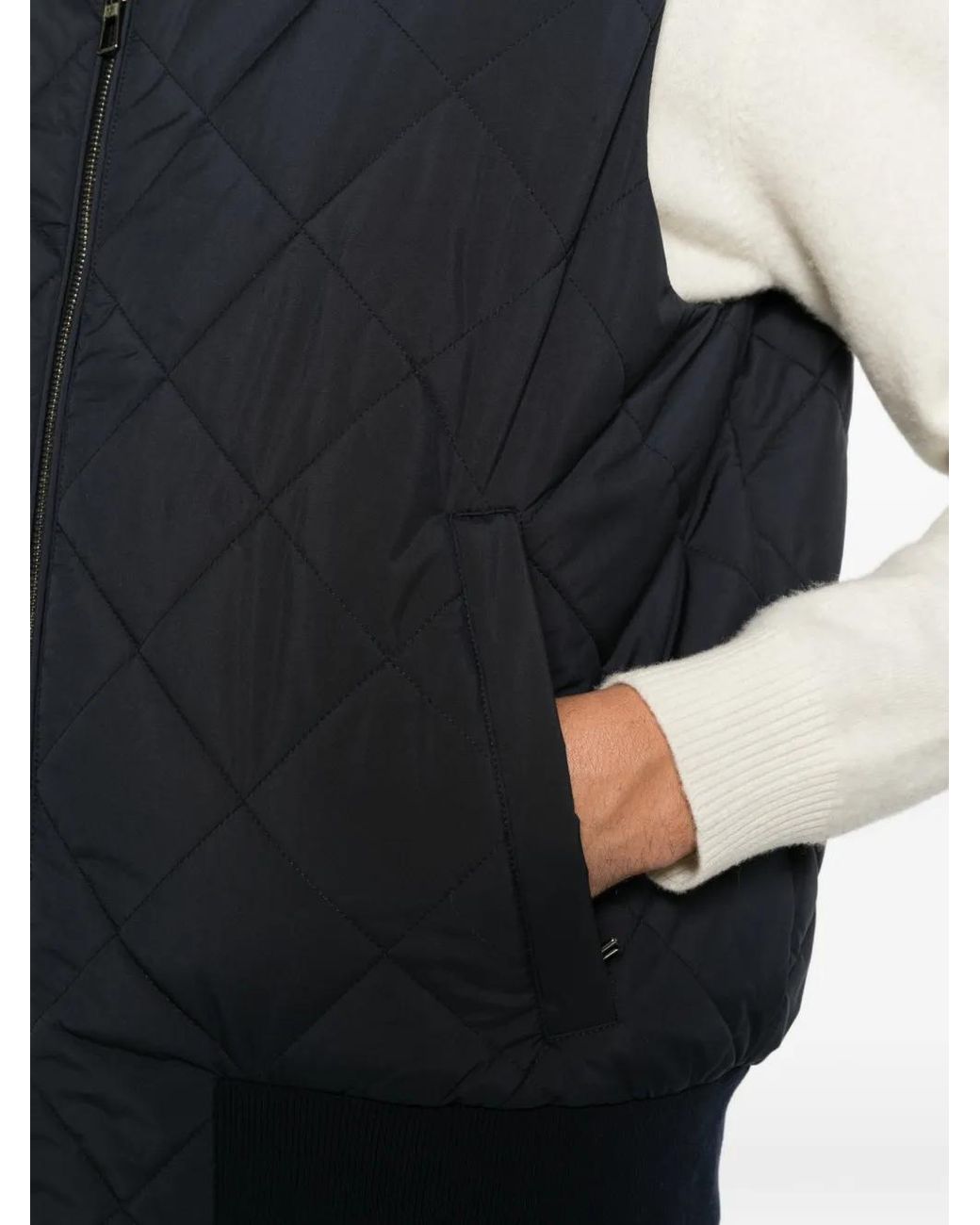 Chaleco Ampay Acolchado Loro Piana de hombre de color Black