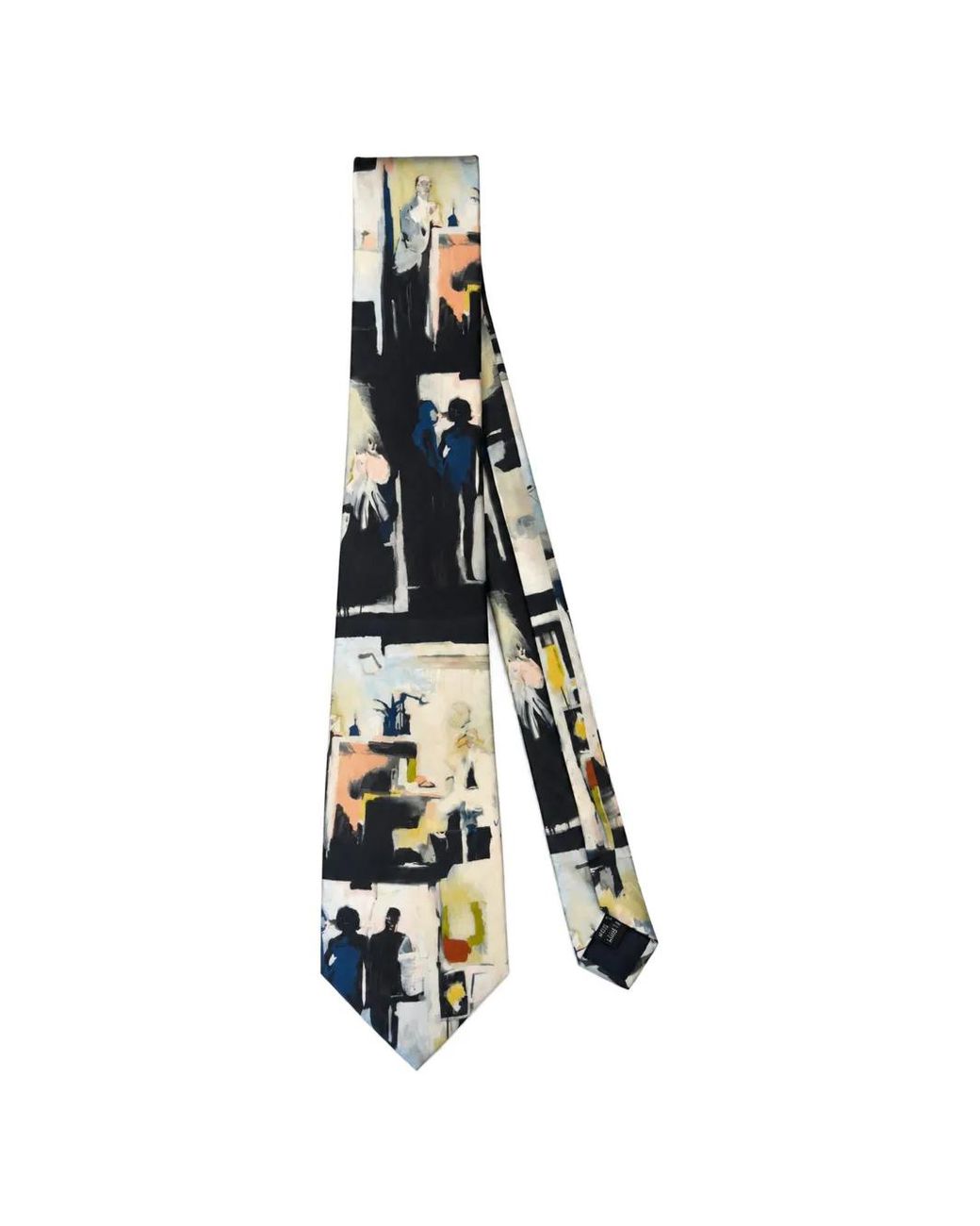 Kidsuper White Office Space Printed Tie for men