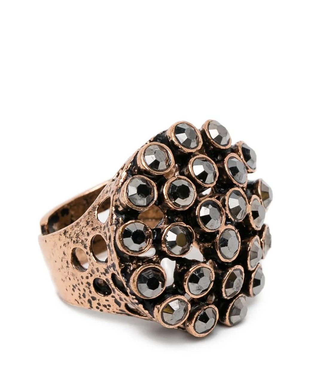 BLAKLACE Black Crystal Embellished Ring