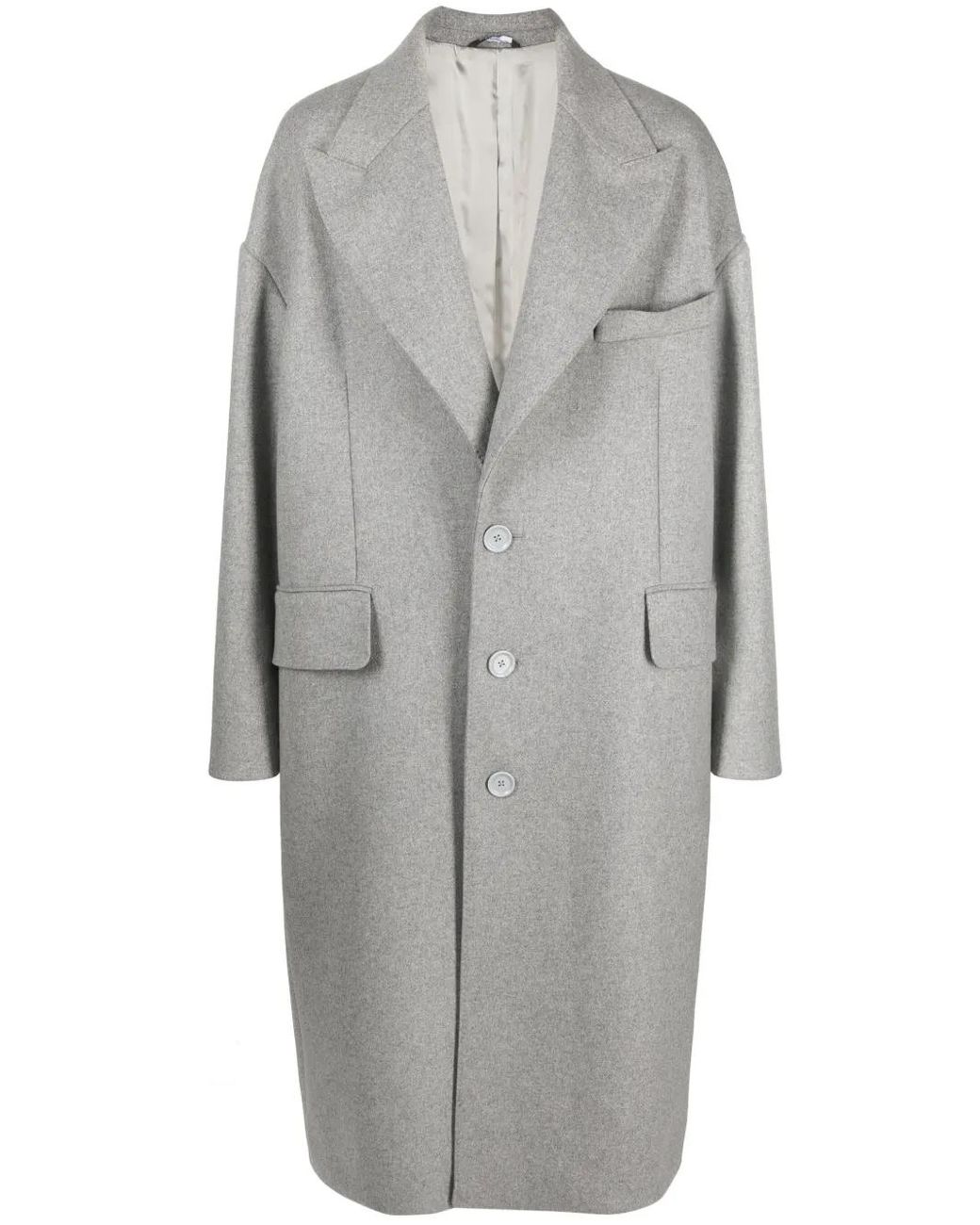 Dolce & Gabbana Gray Catway Single Breasted Oversized Wool Coat for men