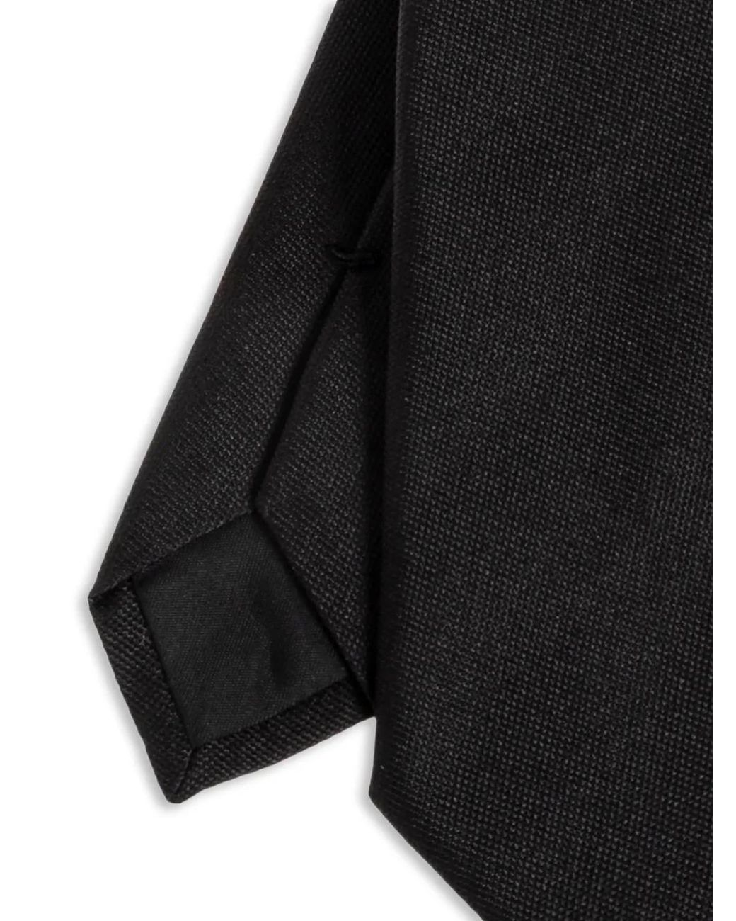 Givenchy Black Logo-Print Silk Tie for men